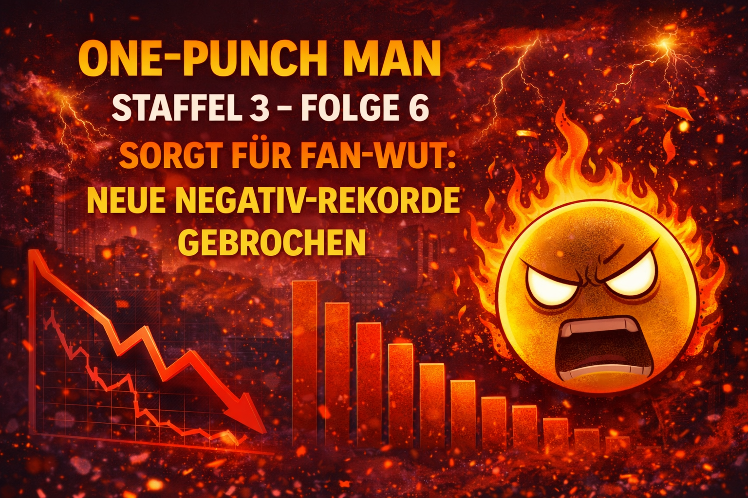 Bild zu 🔥 One-Punch Man Staffel 3 – Folge 6 sorgt für Fan-Wut: neue Negativ-Rekorde gebrochen